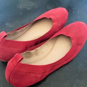 Banana Republic Red Ballet Flats